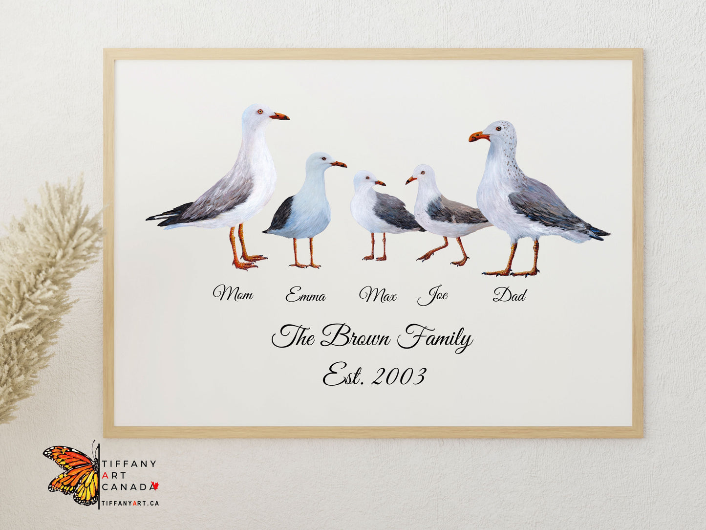 Sea Gull Family Art Print