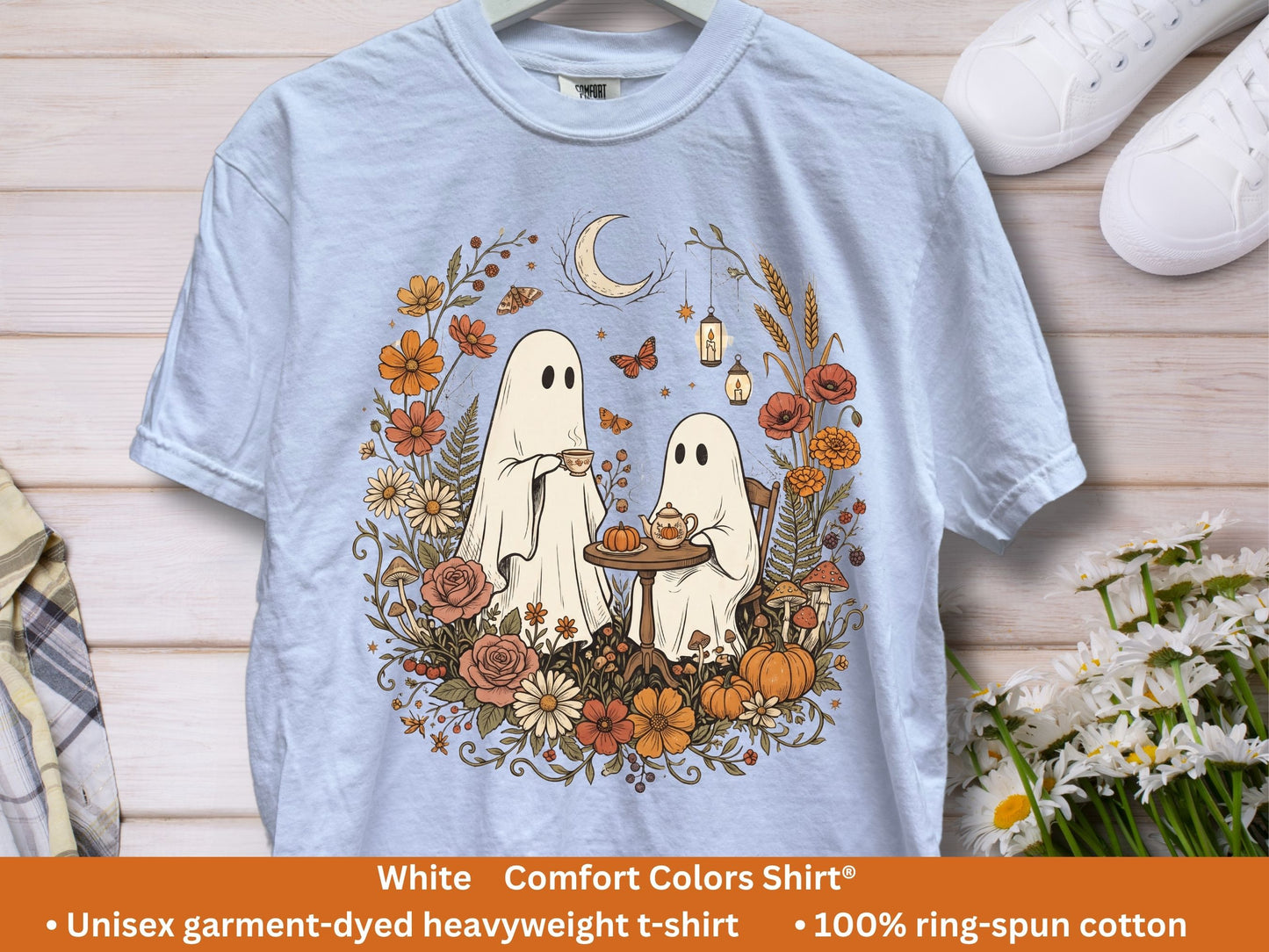 Ghost Tea Party T-Shirt | Cottagecore Halloween Tee