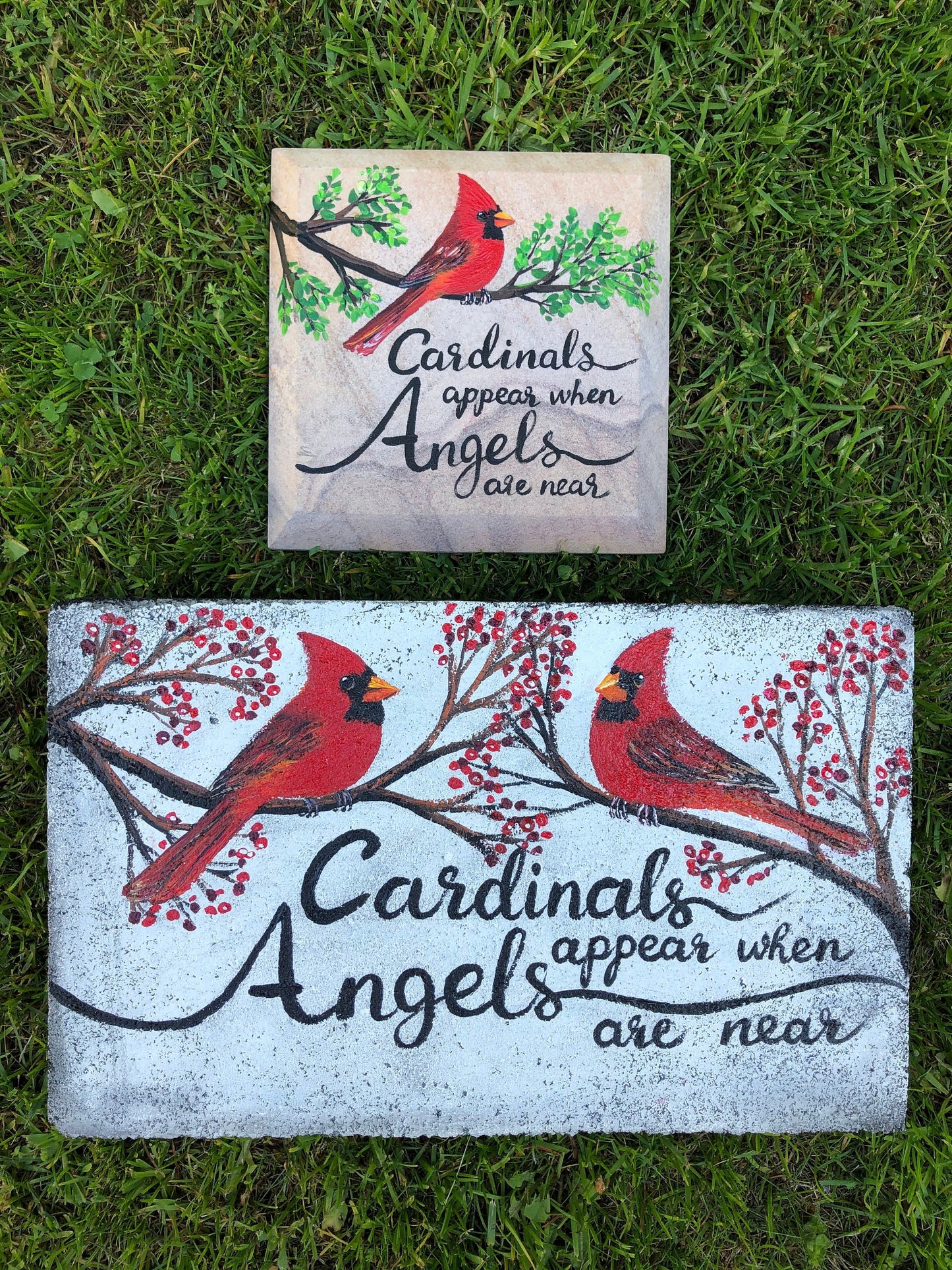 Hand Painted Memorial Stone 6x9"
