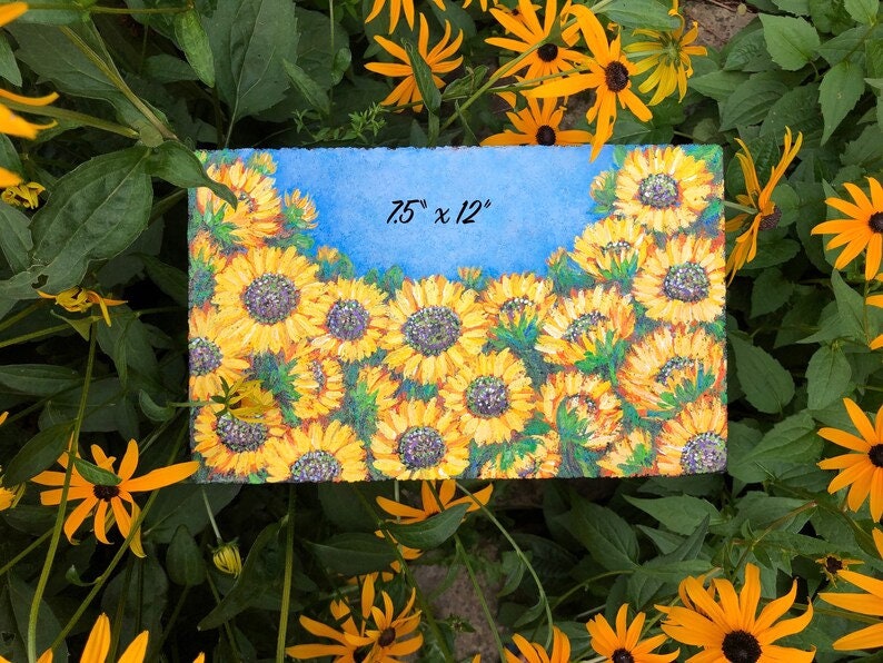 Daisy Memorial Stone 6x9"