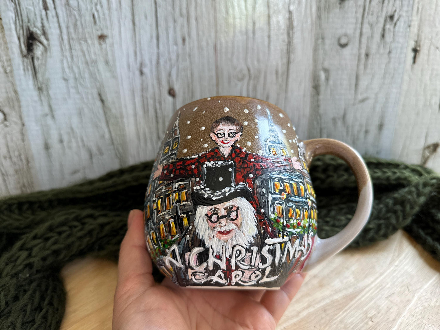 Hand Painted Portrait Mug: Custom Photo Ceramic Gift