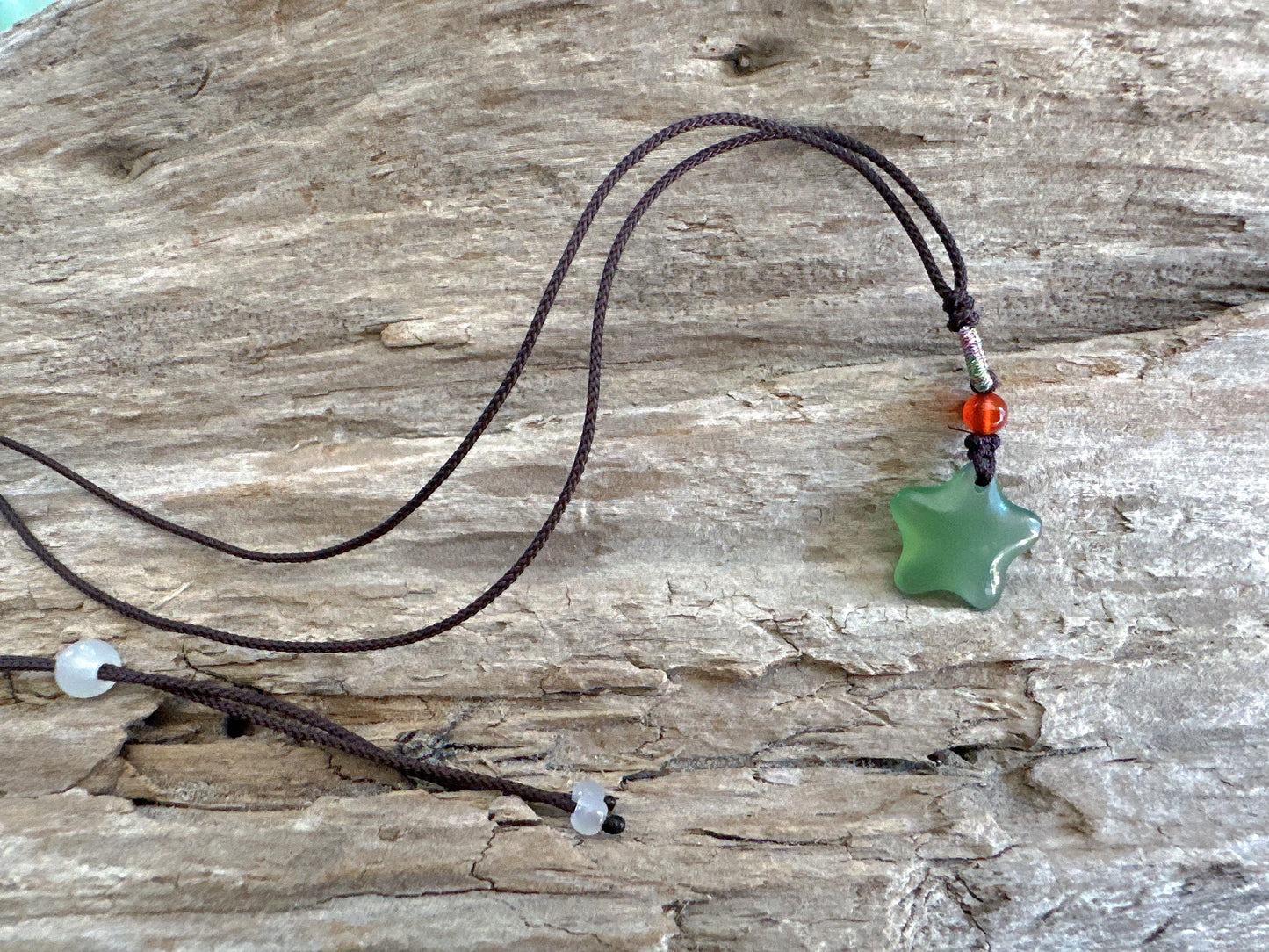Star Moon Jade Necklace pair