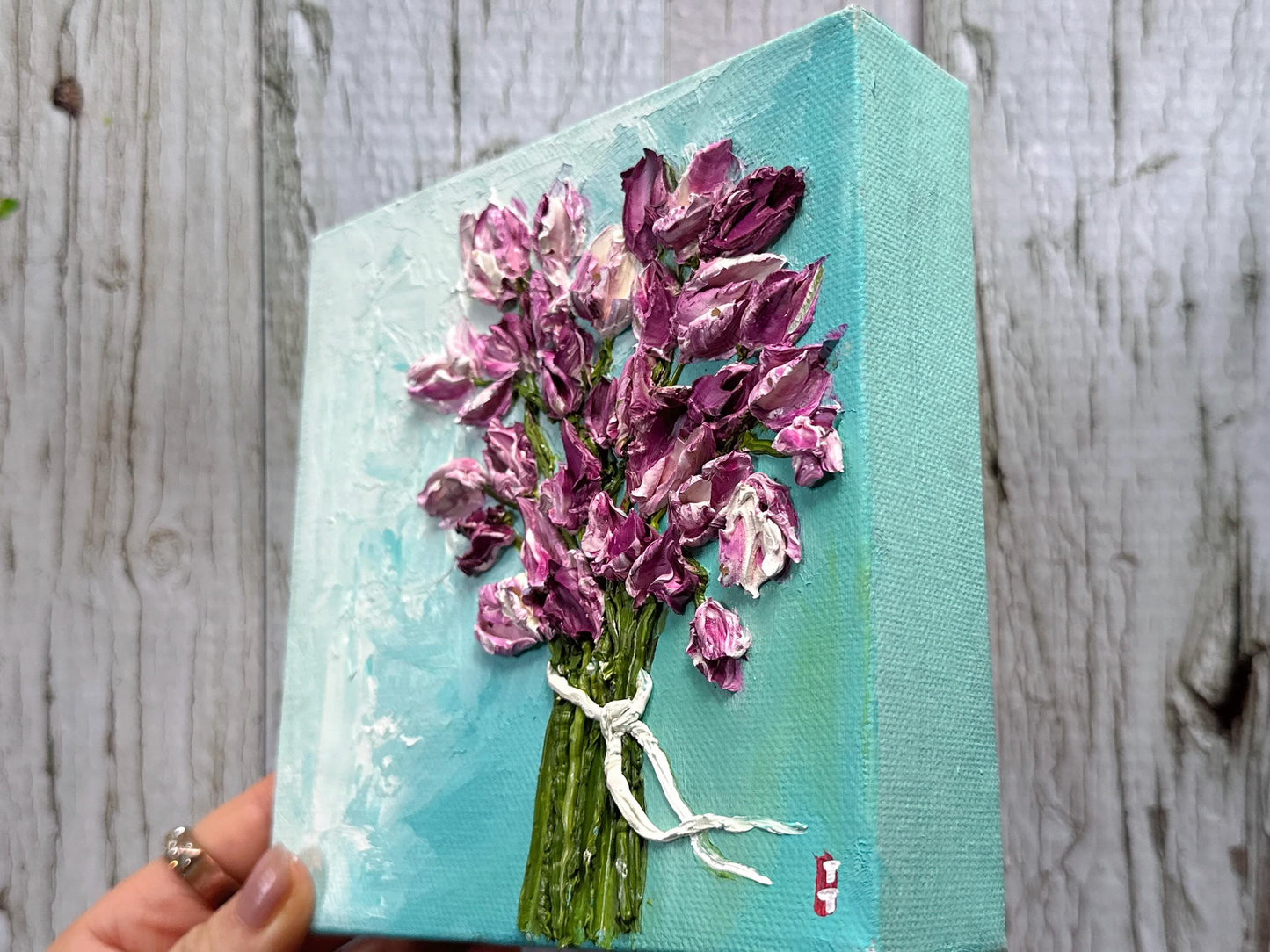 Original Tulip Oil Painting On Canvas, Tulip Lover Gift