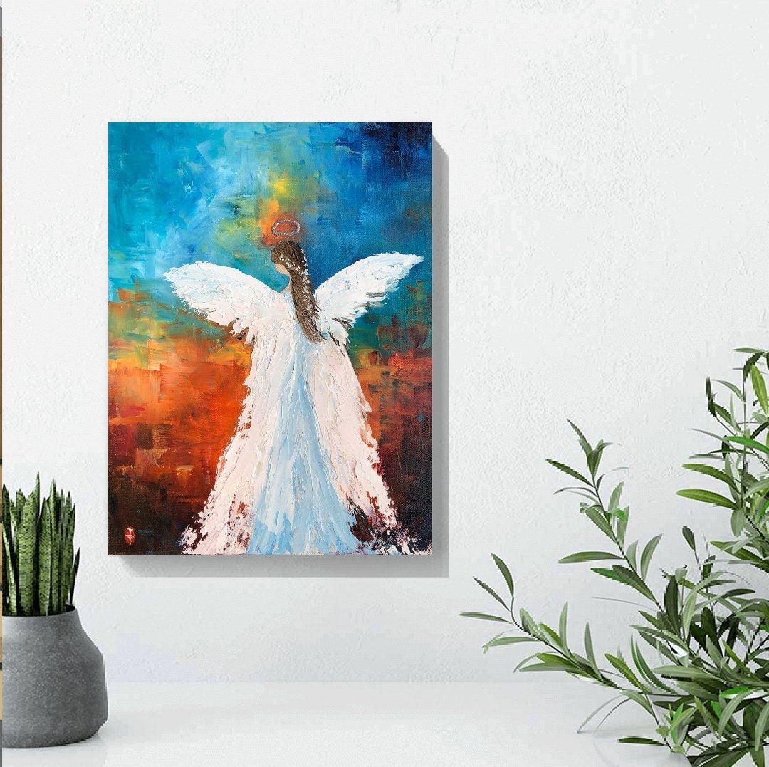 Guardian Angel Oil Painting TiffanyArtCanada