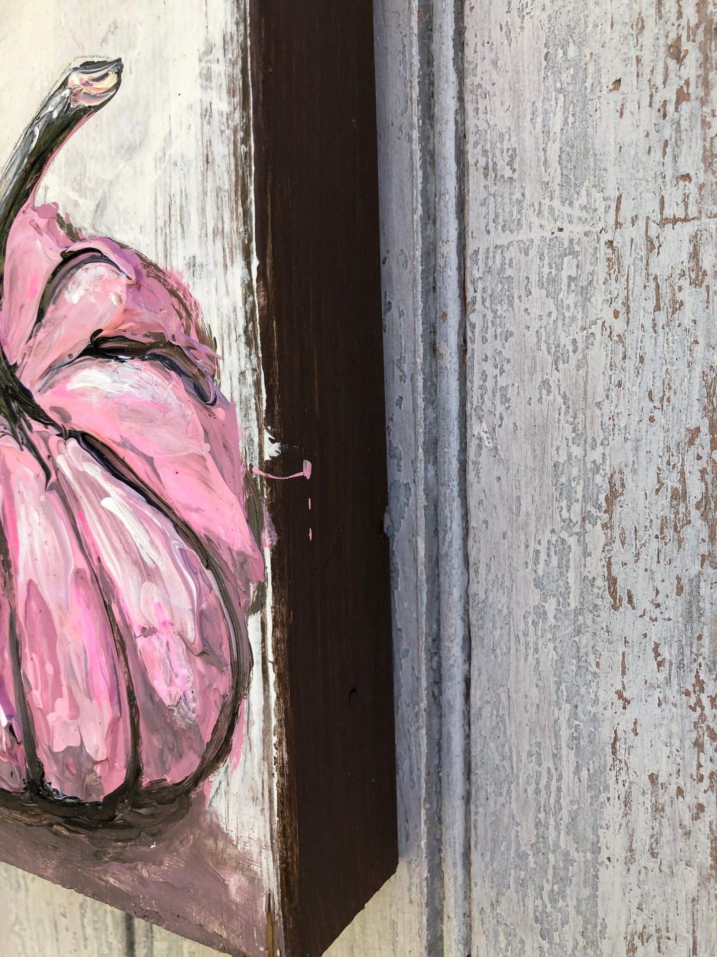 Pink pumpkin painting, Pumpkin wall art, Pumpkin decor, Fall decor, Halloween decor, Thanksgiving decor, Autumn decor, Fall decoration