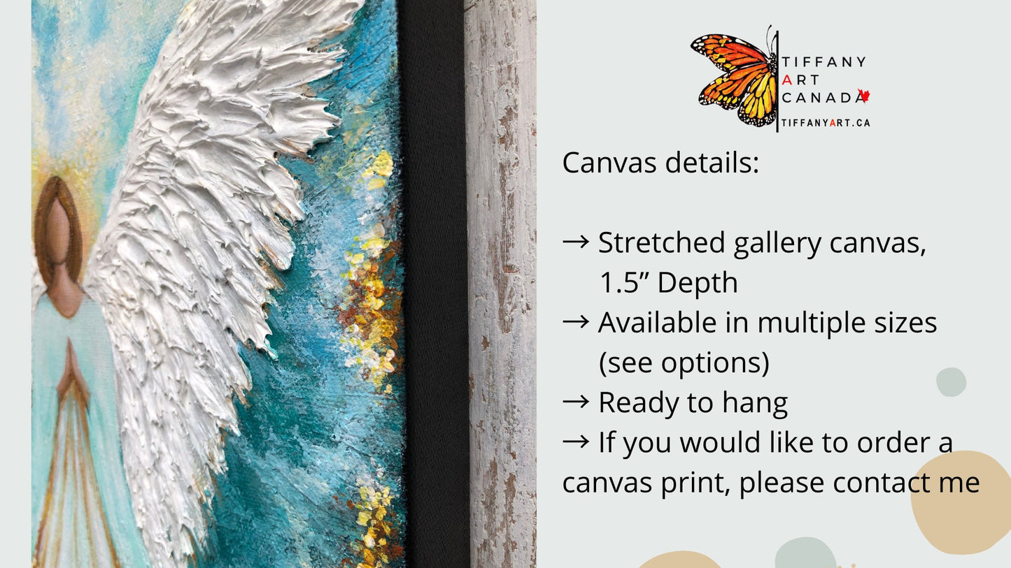 Original Angel Beside You Painting