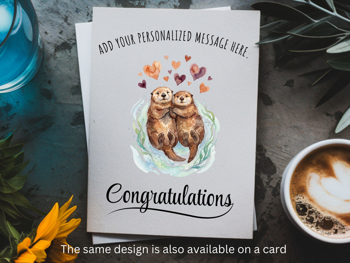 Personalized Otter Couple Mug