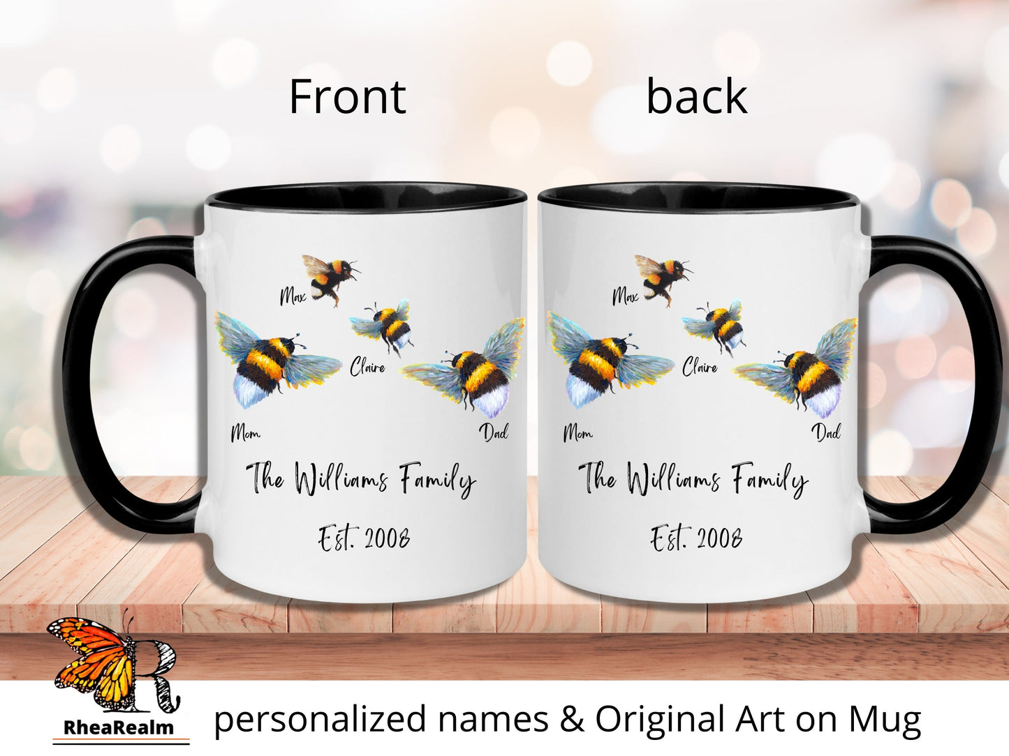 Personalized Sea Gull Family Mug