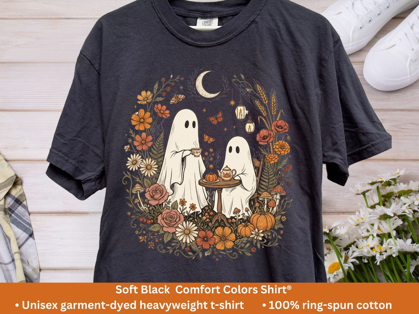 Ghost Tea Party T-Shirt | Cottagecore Halloween Tee