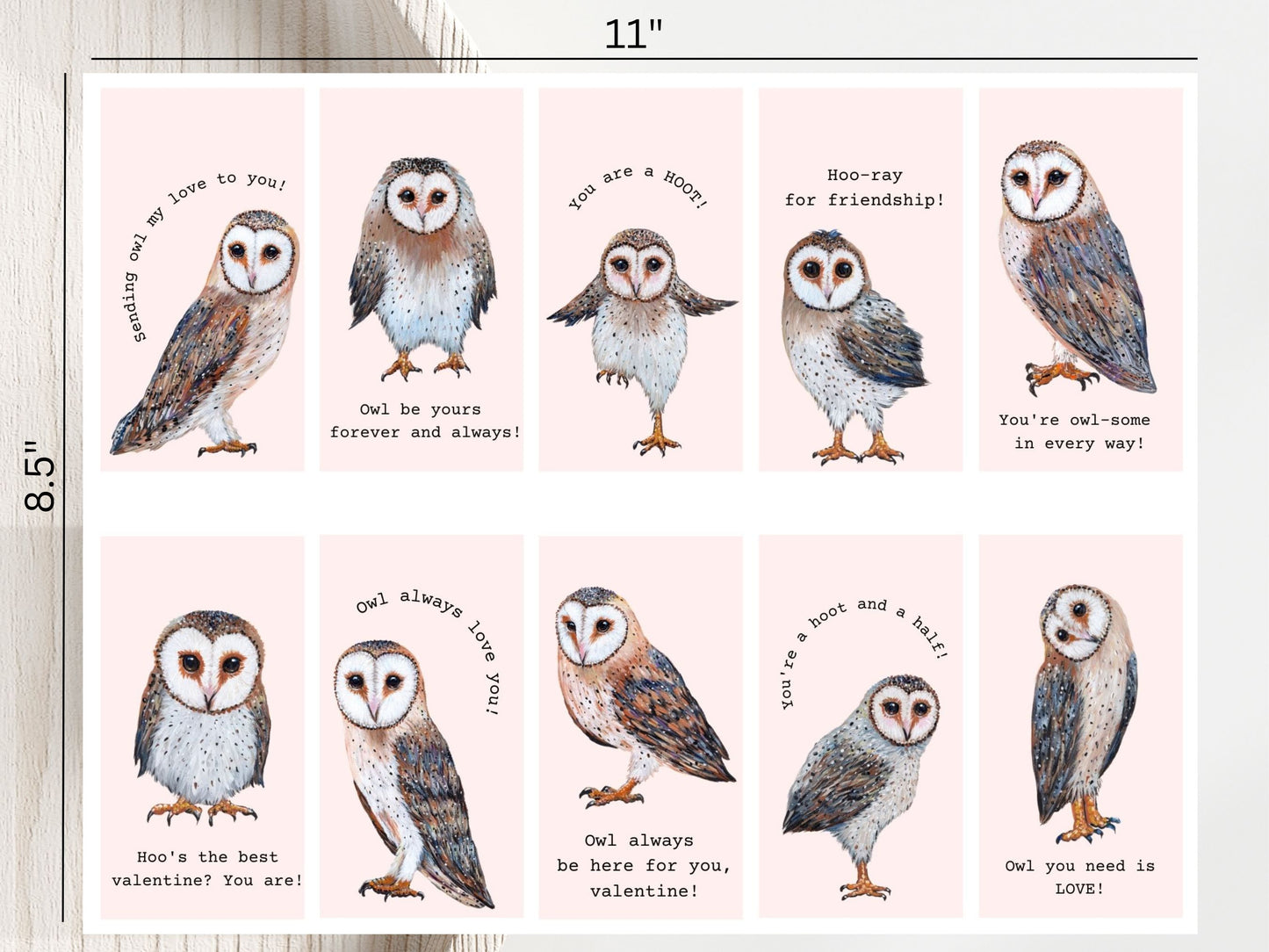 20 Min Owl Valentines Cards