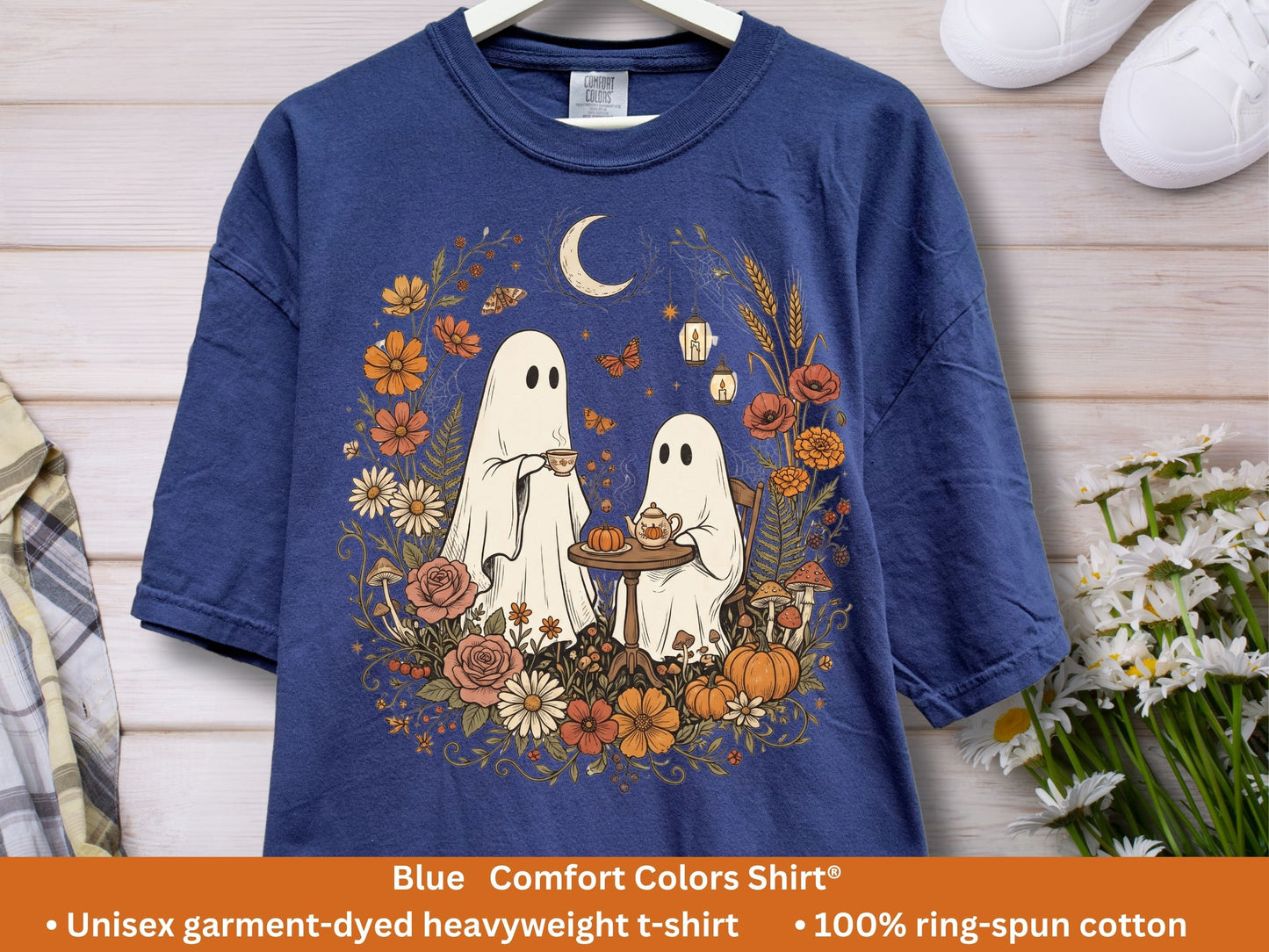 Ghost Tea Party T-Shirt | Cottagecore Halloween Tee