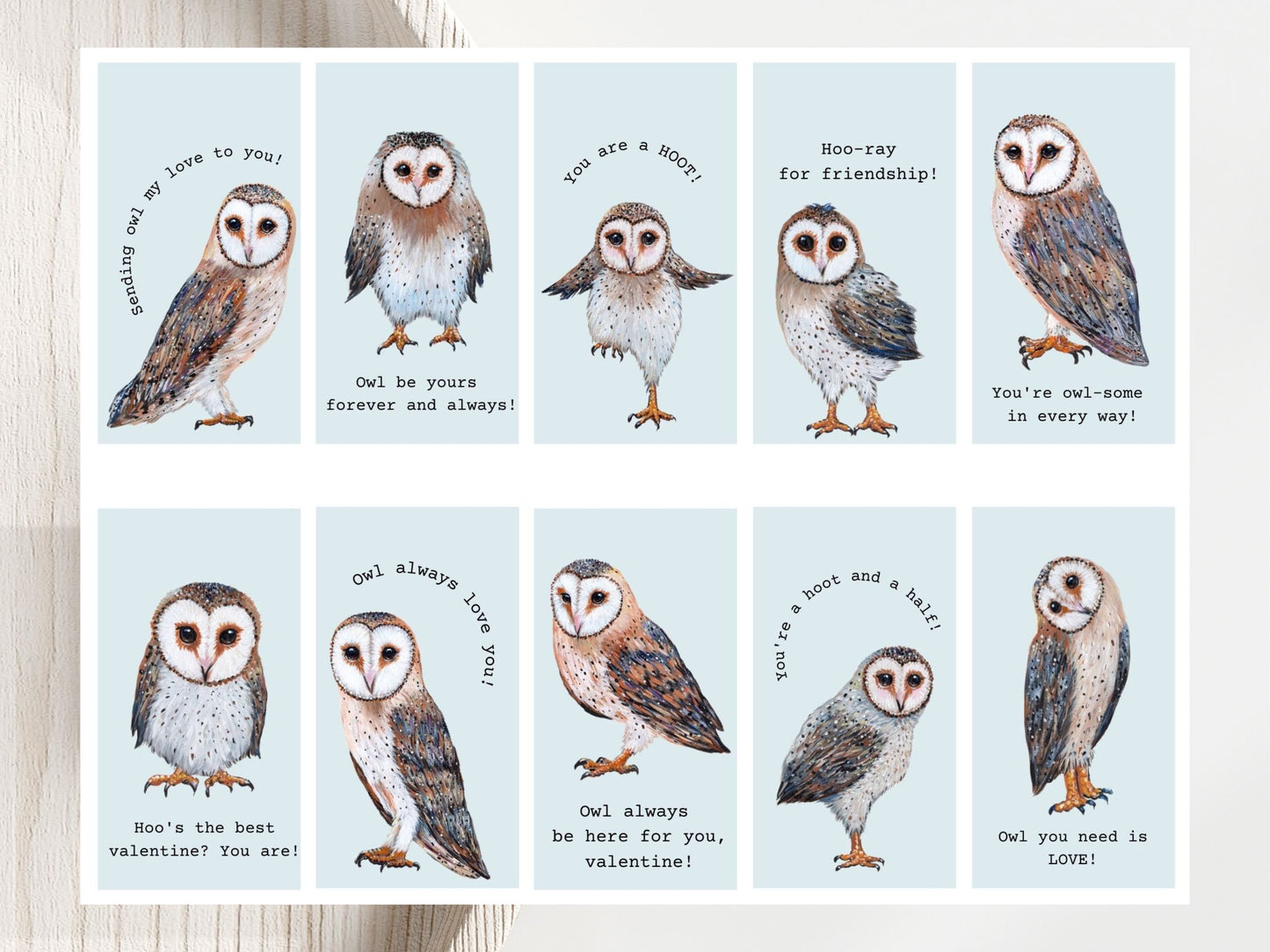 20 Min Owl Valentines Cards