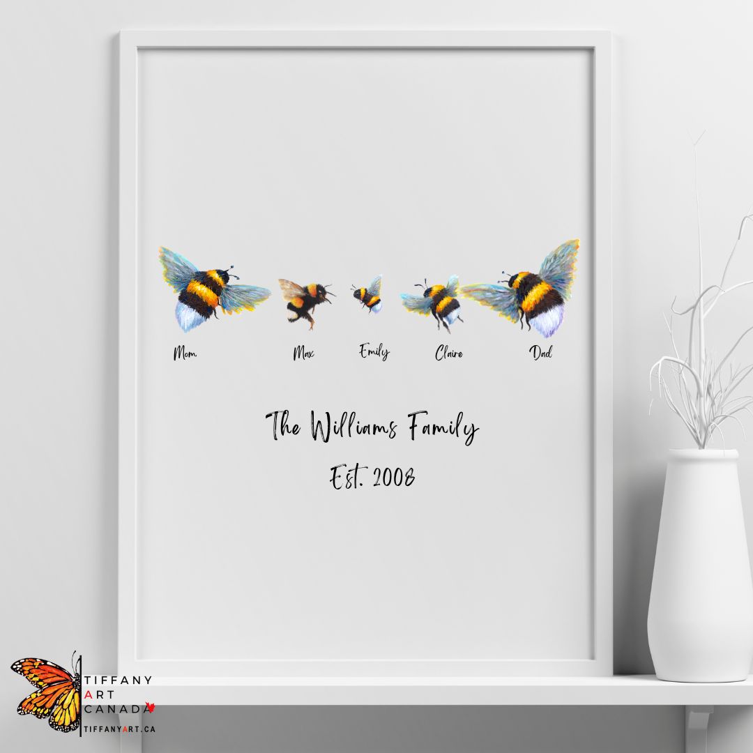 bee Family Art Print