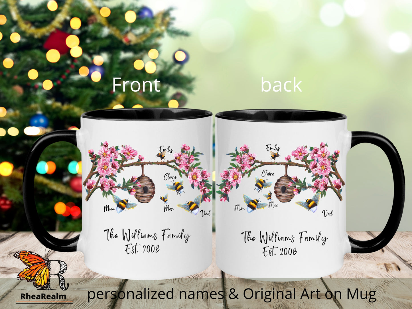 Personalized Bee Family Mug