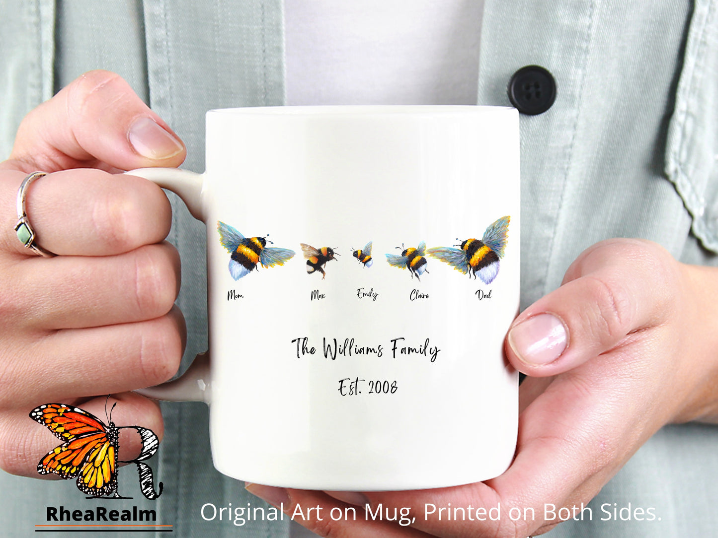 Personalized Bee Family Mug