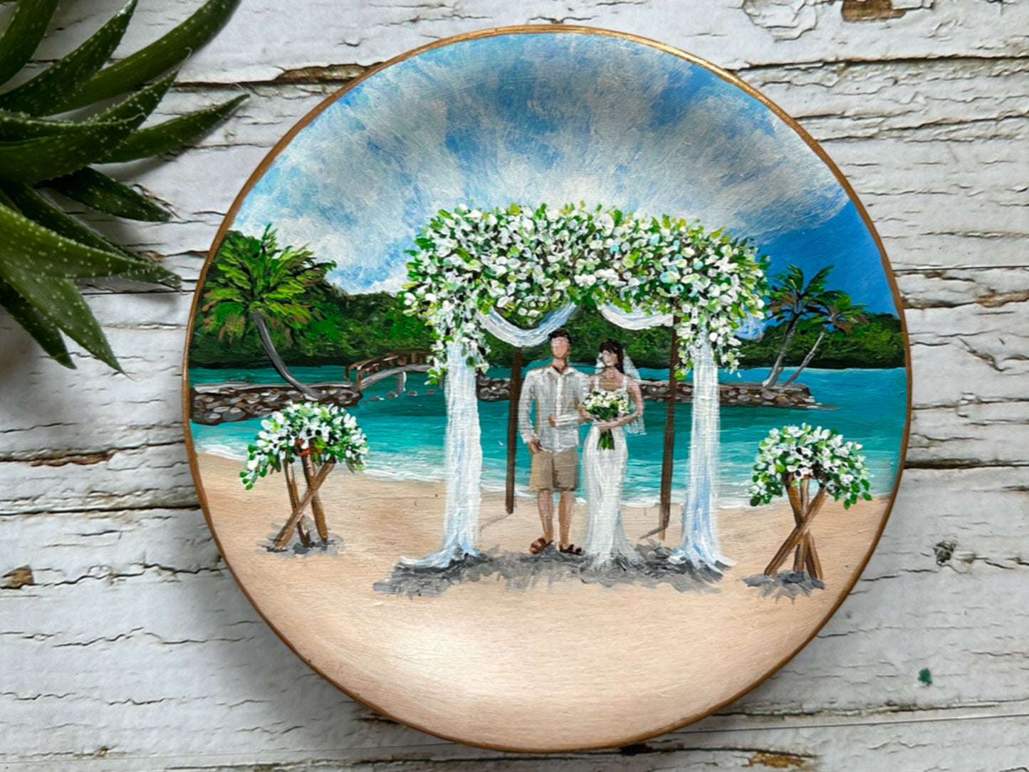 Hand Painted Ring Dish From Your Photo