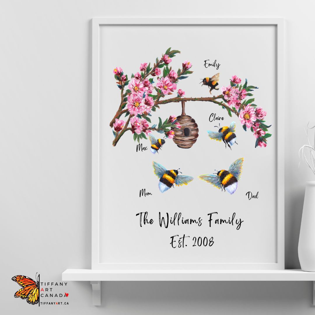 Bumblebee Family Art Print