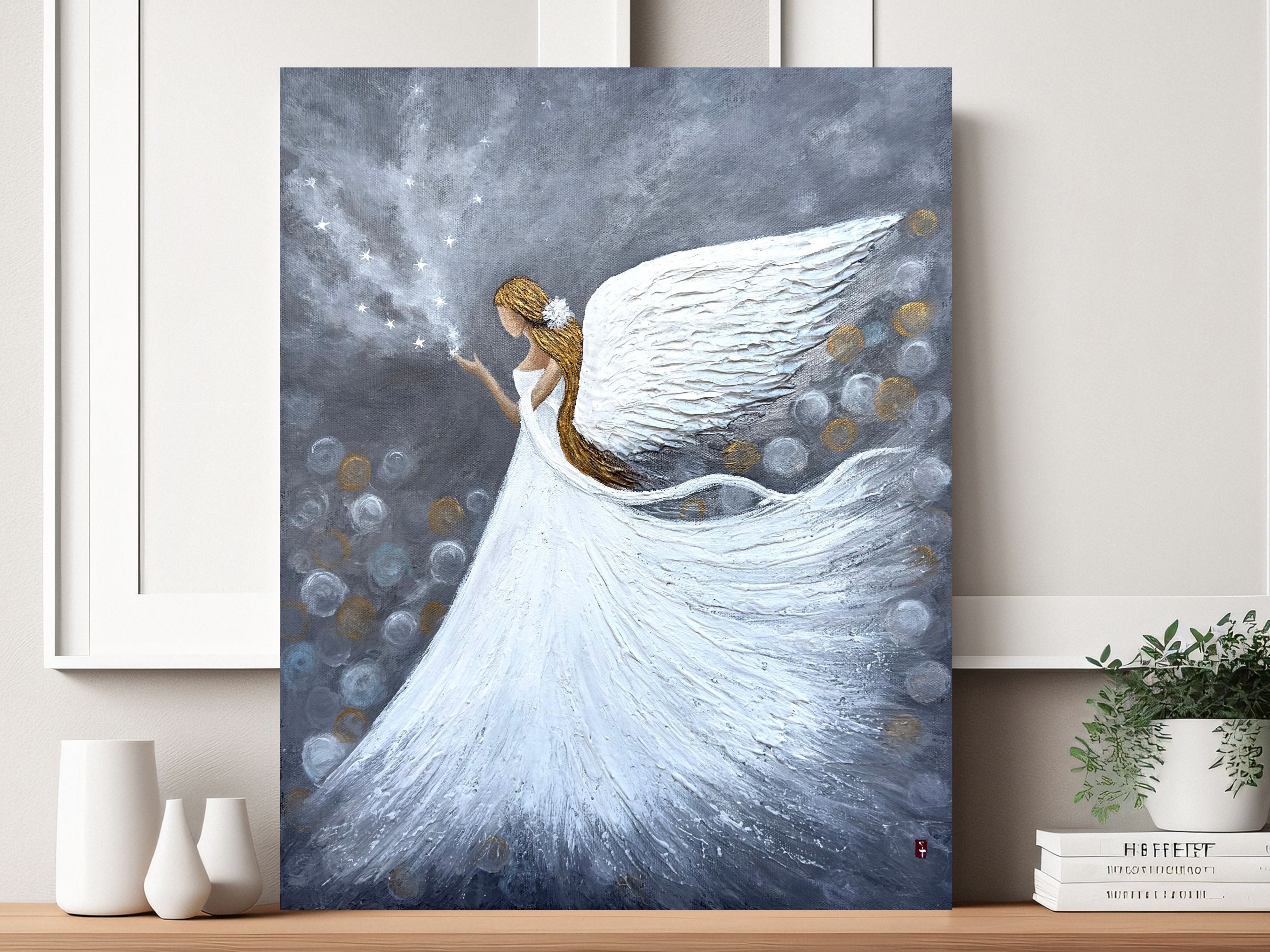 Angel painting TiffanyArtCanada