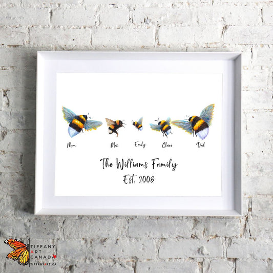 bee Family Art Print