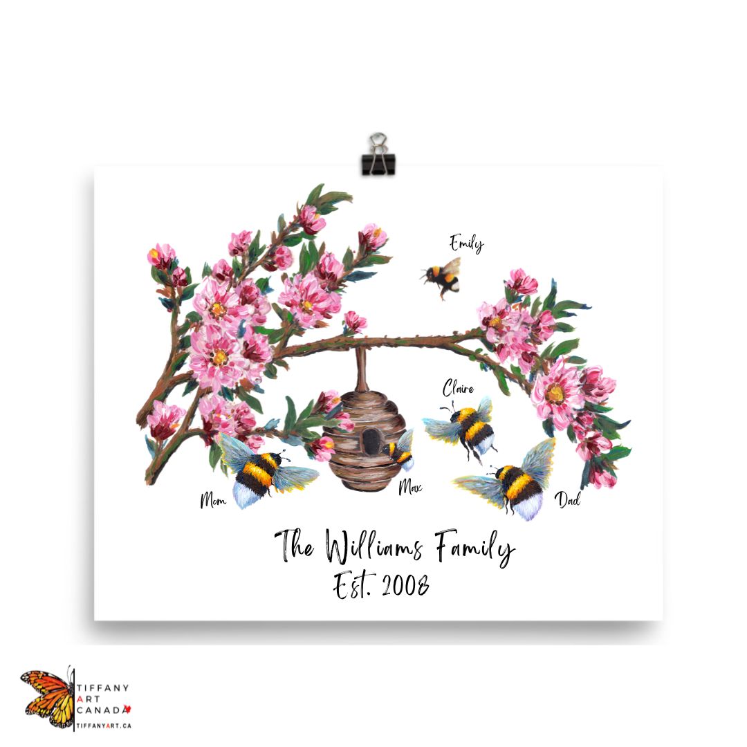 Bumblebee Family Art Print