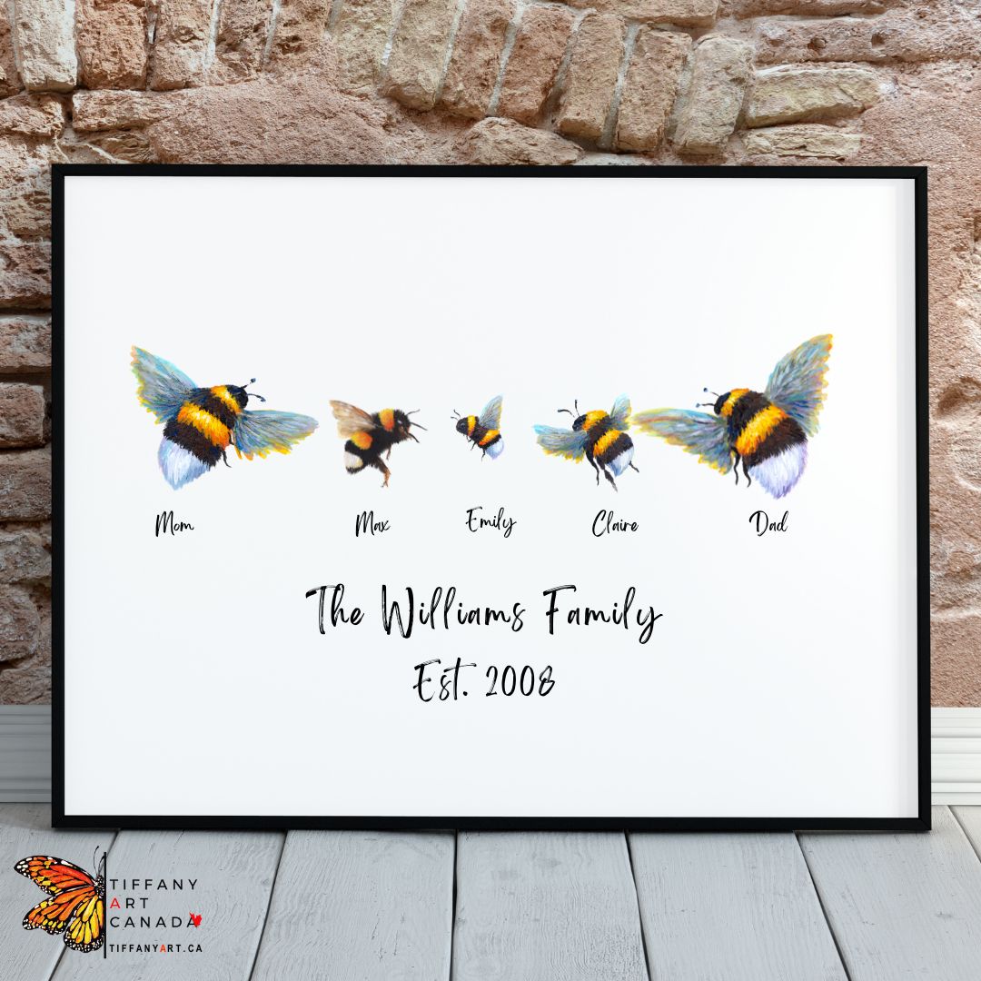 bee Family Art Print