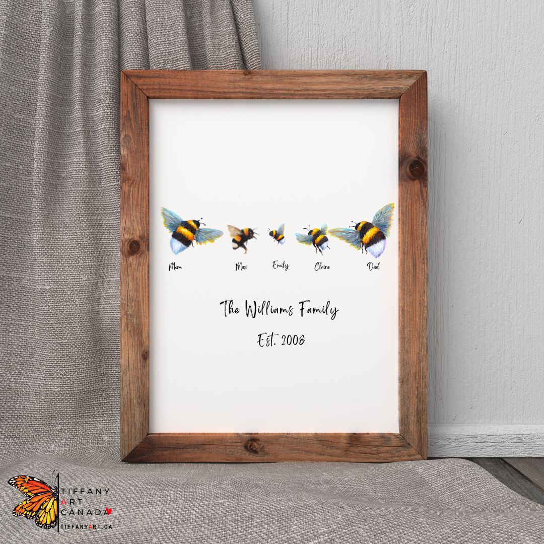 bee Family Art Print