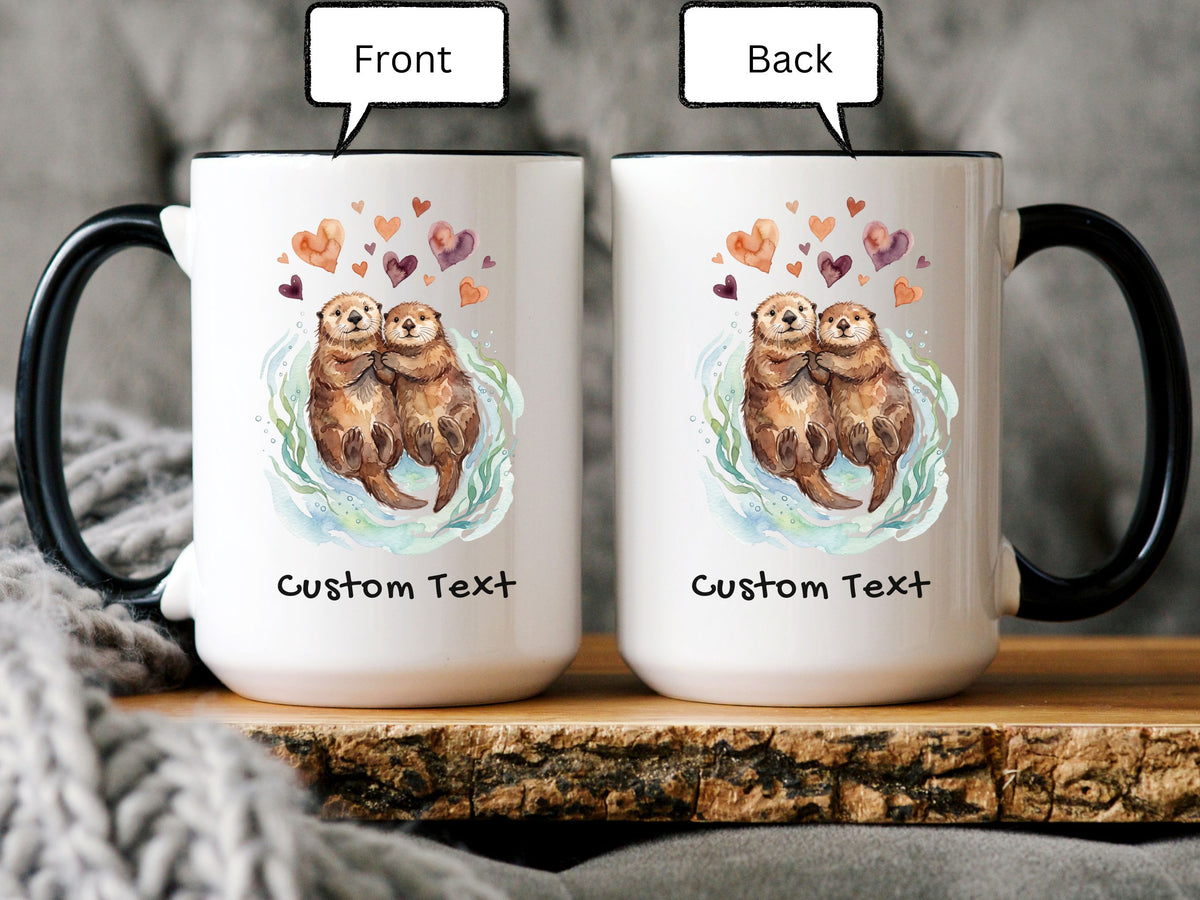 Personalized Otter Couple Mug