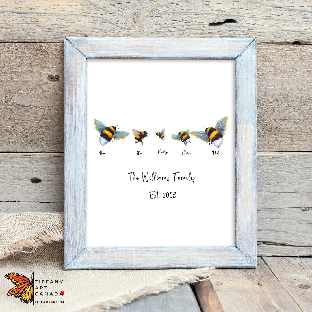 bee Family Art Print