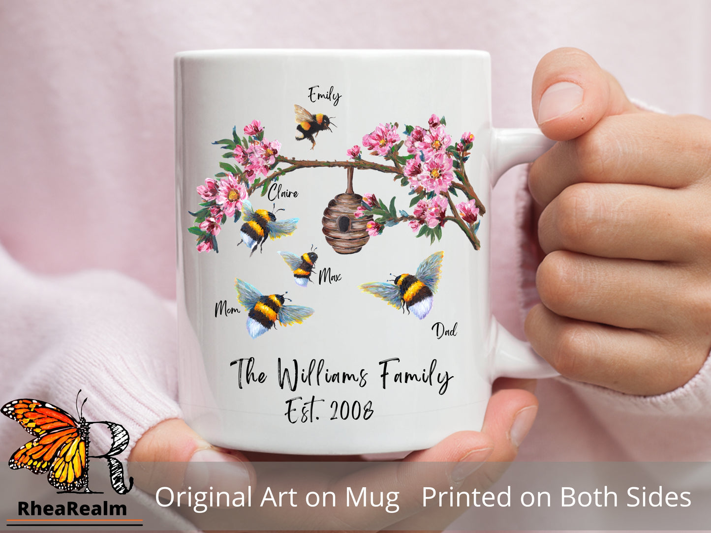 Personalized Bee Family Mug