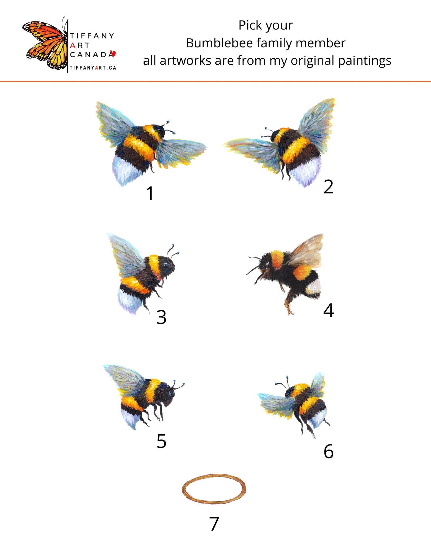 Bumblebee Family Art Print