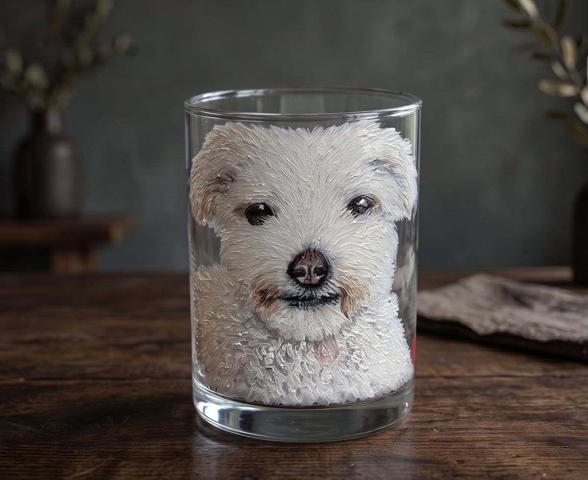 Hand-Painted Custom Dog Wine Glass
