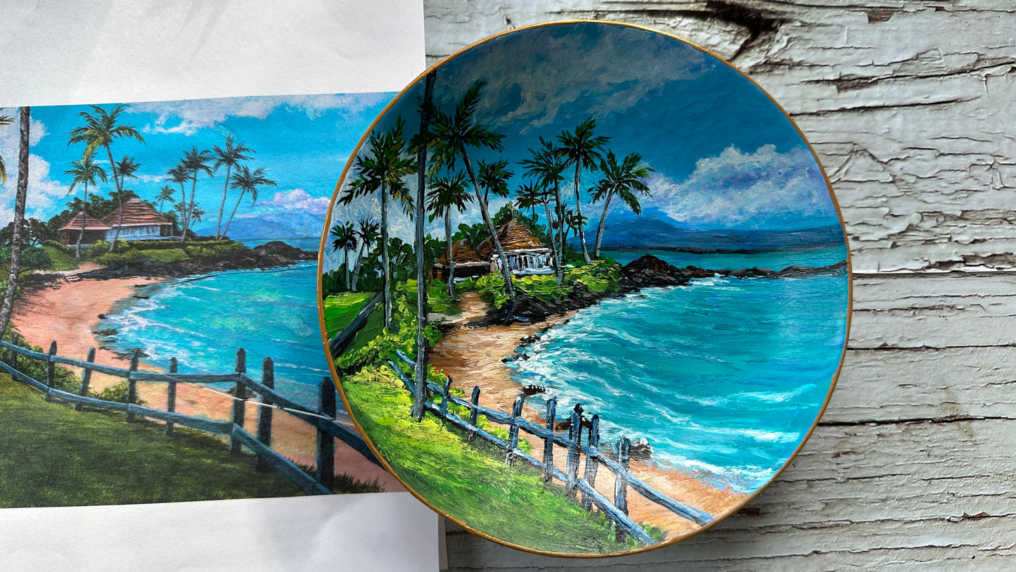 Hand Painted Custom Ring Dish, Engagement Gift for Couple