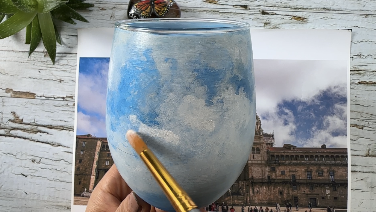 Hand Painted Wine Glass From Your Photo