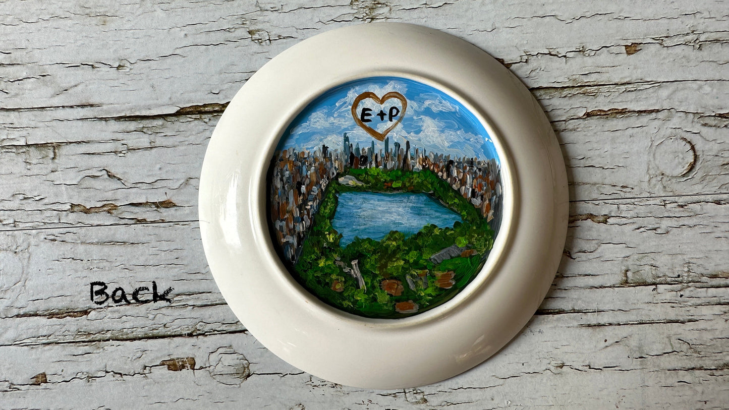 Hand Painted wedding Ring Dish