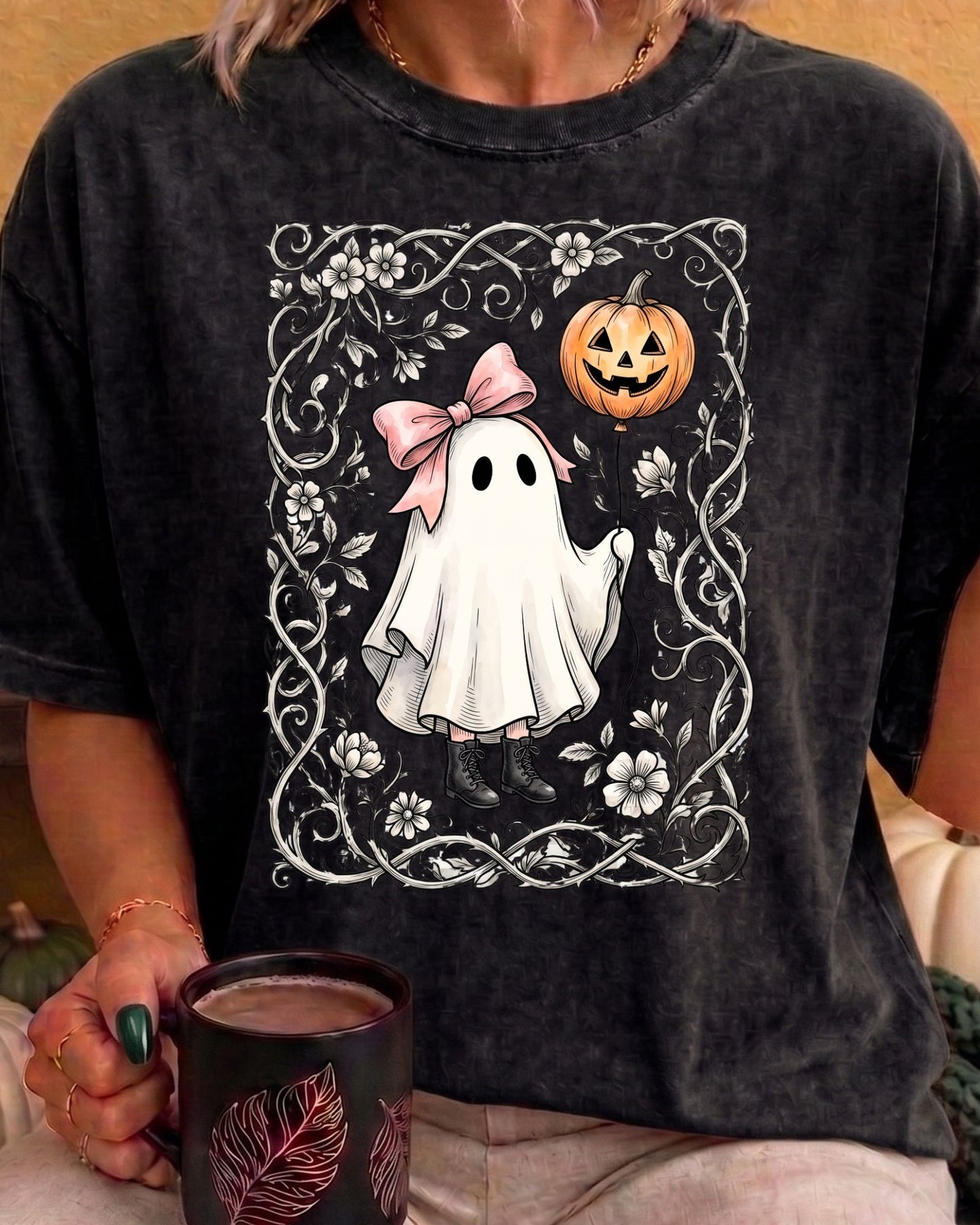 Comfort Colors® Ghost Girl T-Shirt | Fall Halloween Tee