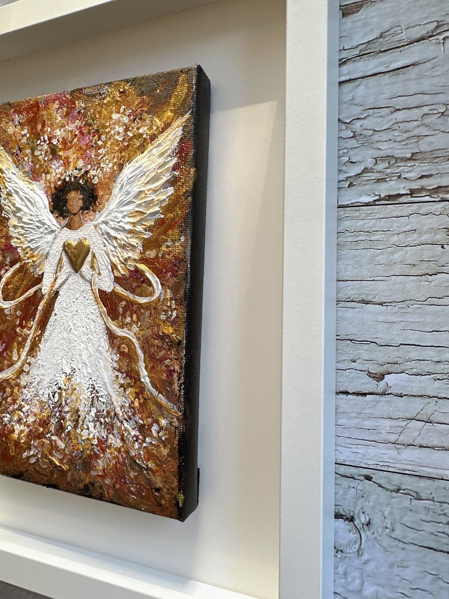 Original Angel Painting - Abstract Wings, Guardian Angel Wall Art