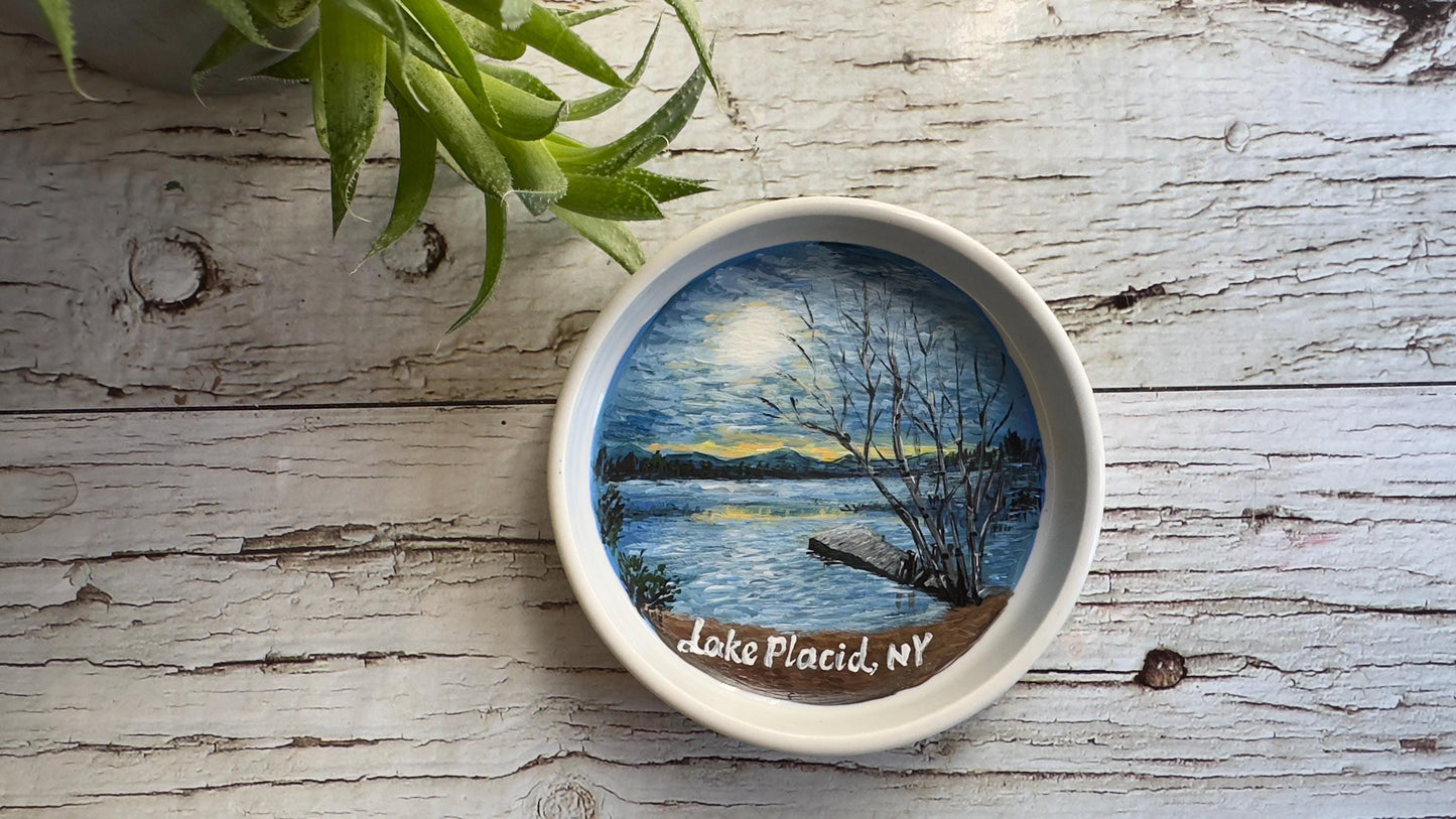 Hand Painted Ring Dish From Your Photo: Proposal Portrait