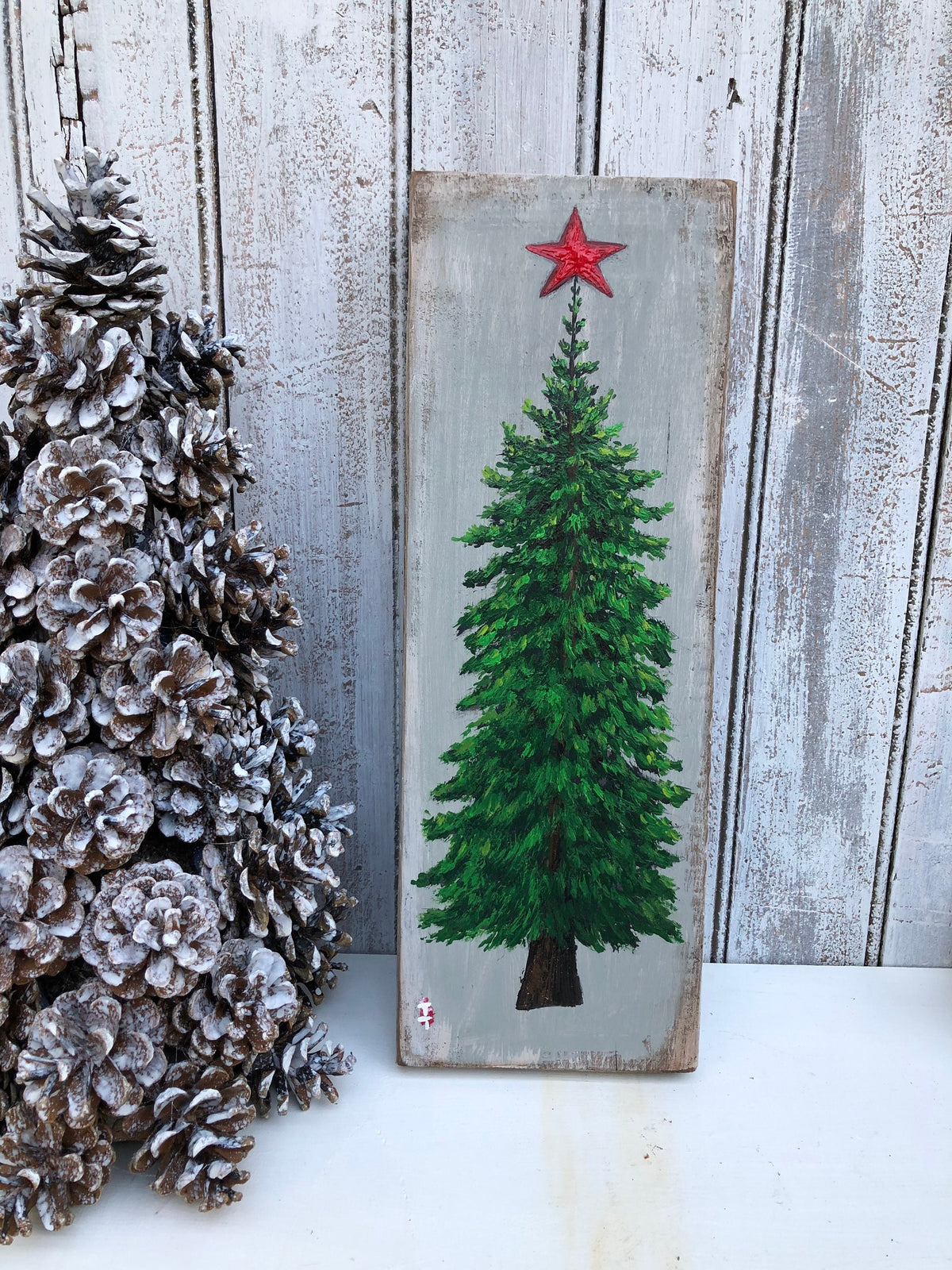 Christmas wood sign set - photo 3