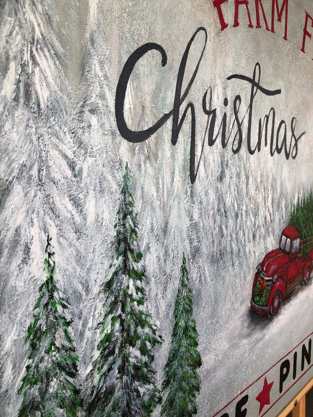 Farm Fresh Christmas Trees canvas - photo 5