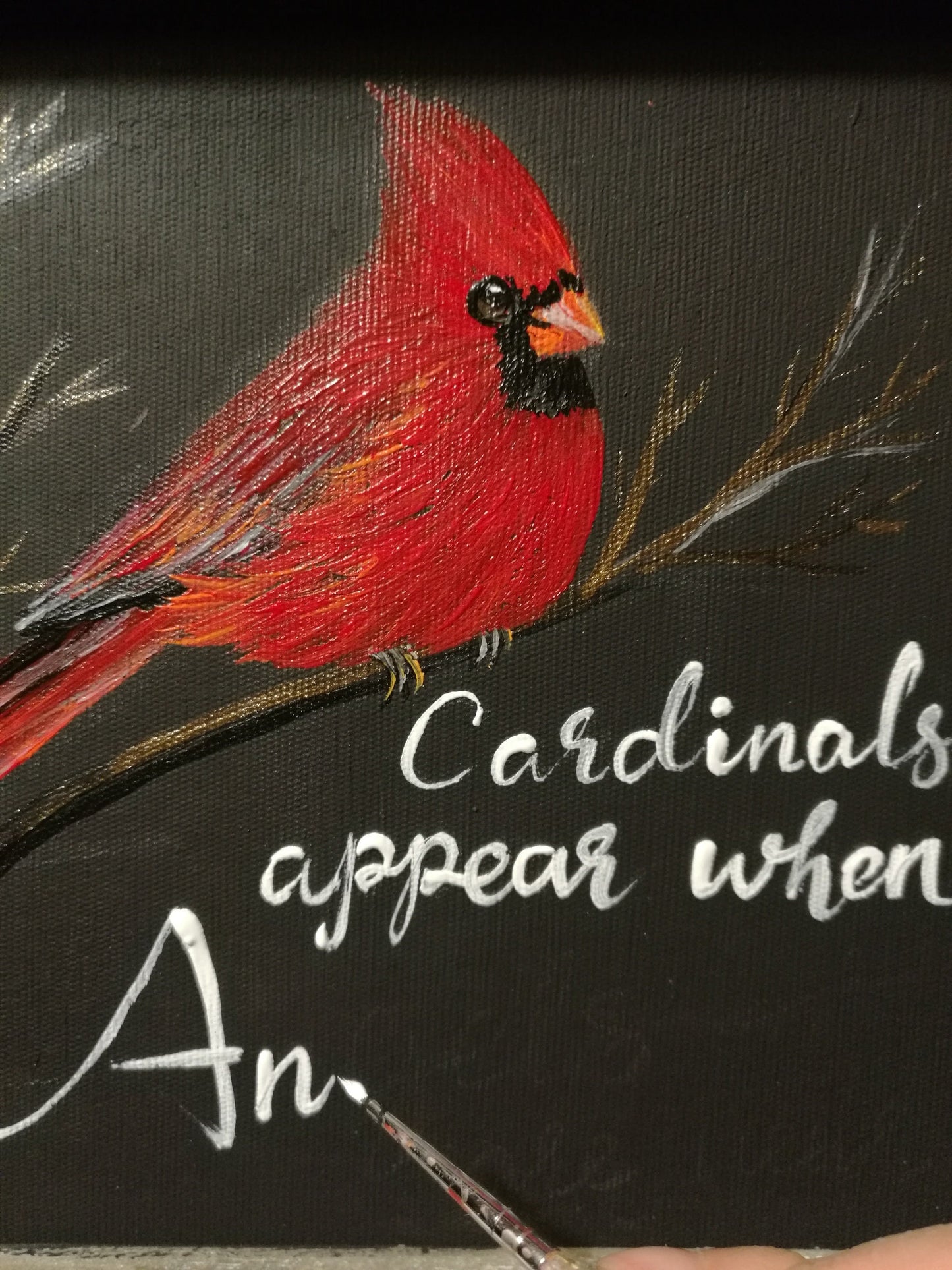 Cardinal Memorial Stone 8x8"
