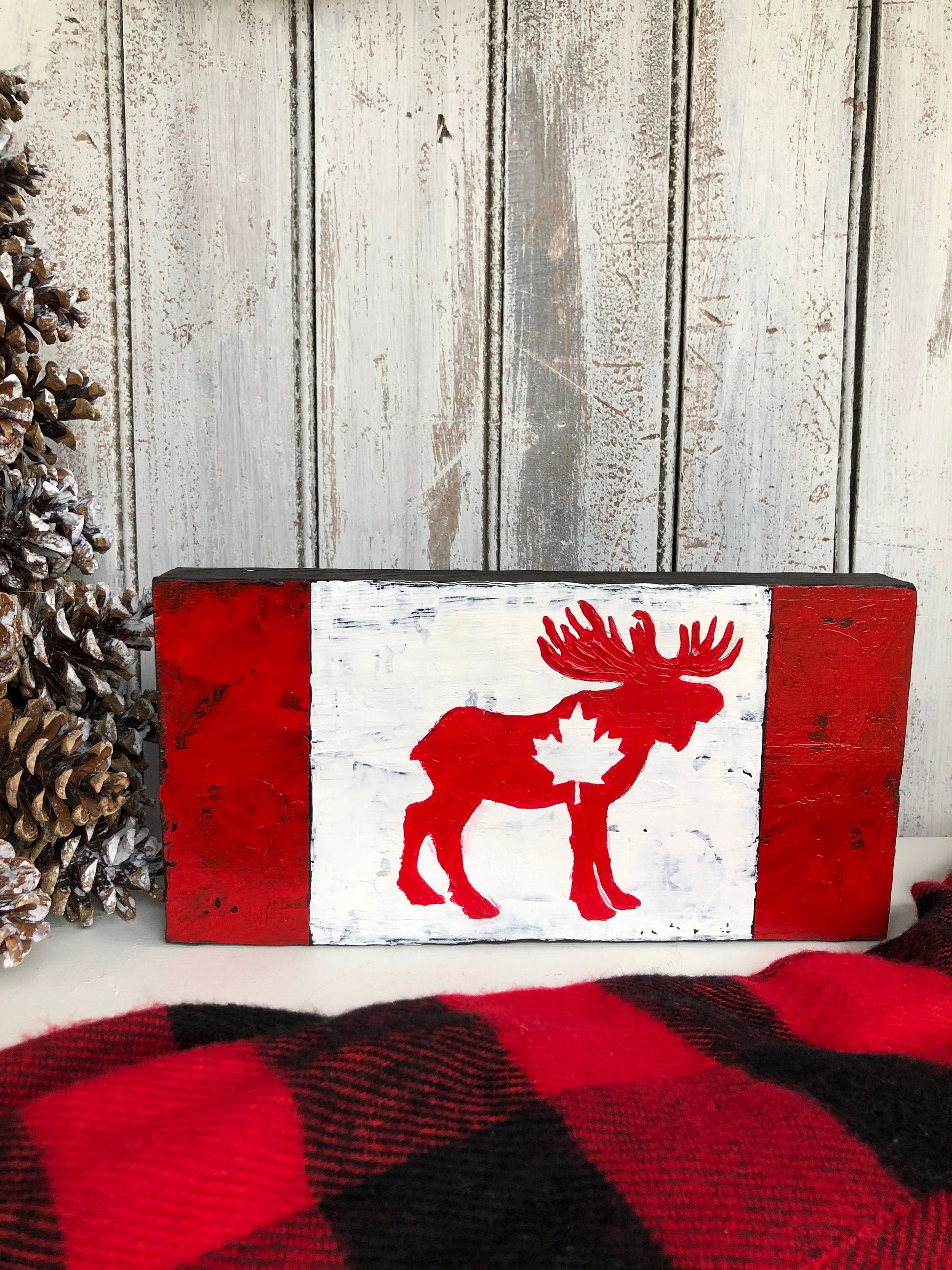 Canada Flag, Maple leaf, Canada decor, Canada sign, Canada Day, Canadian decor, Canadian Maple Leaf, hand painted sign, Made in Canada