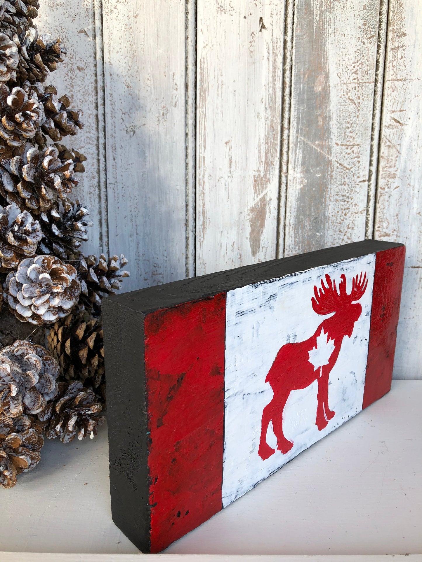 Canada Flag, Maple leaf, Canada decor, Canada sign, Canada Day, Canadian decor, Canadian Maple Leaf, hand painted sign, Made in Canada