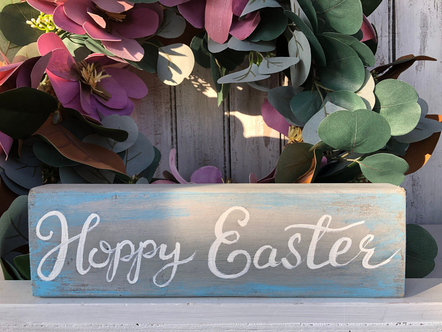 Easter decor, Easter bunny decor, Easter decorations farmhouse, Easter tiered tray decor, Happy Easter sign, Spring decor, Farmhouse spring (Happy Easter Sign Set of 3)