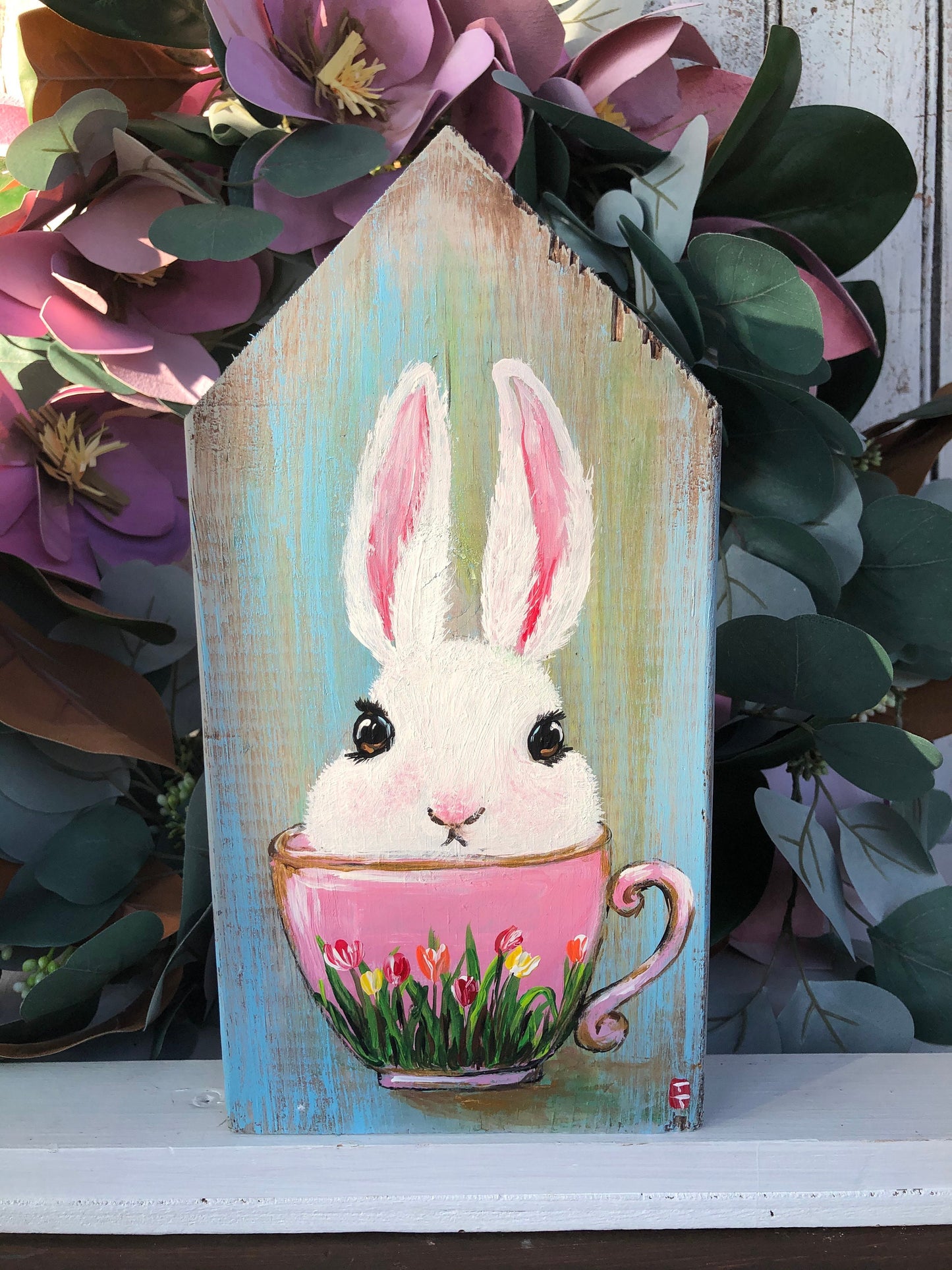 Easter decor, Easter bunny decor, Easter decorations farmhouse, Easter tiered tray decor, Happy Easter sign, Spring decor, Farmhouse spring (Happy Easter Sign Set of 3)