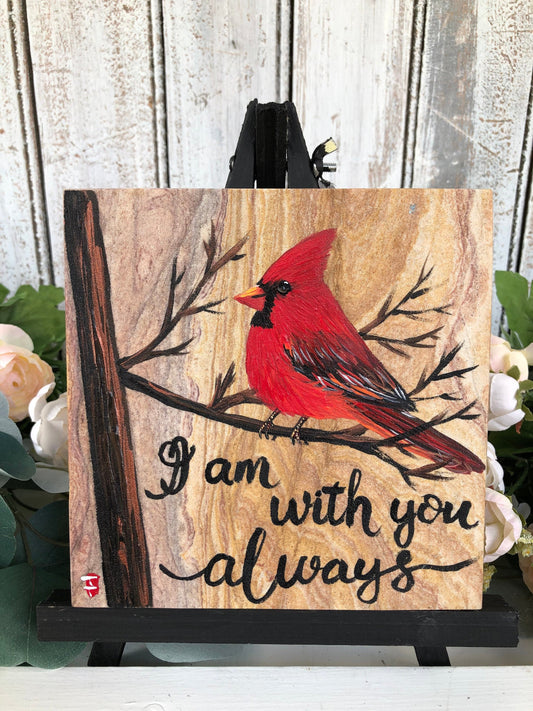 Cardinal Memorial Stone 6.25x6.25" (5)