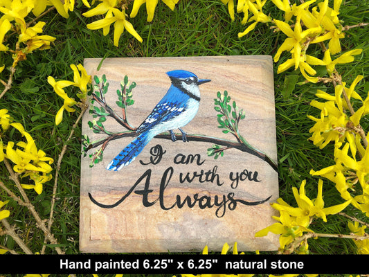 Blue Jay Memorial Stone 6.25x6.25"