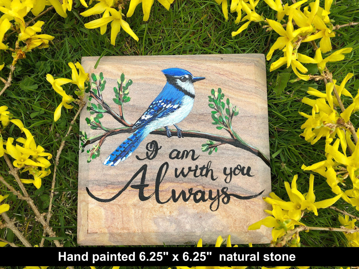 Hand Painted Memorial Stone 6x9"