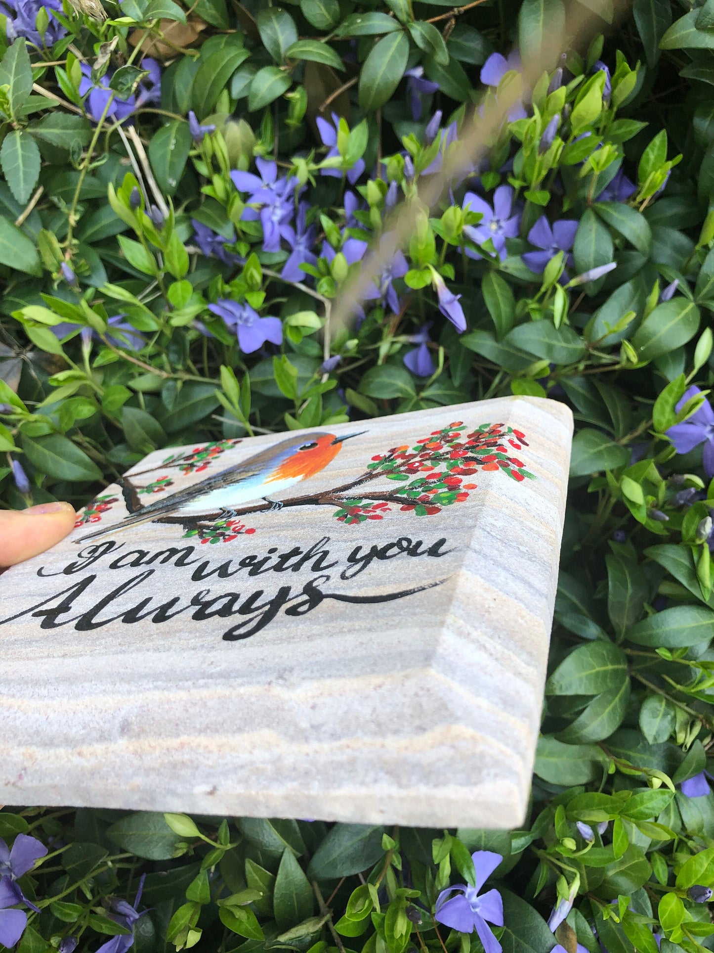 Robin Memorial Stone 6.25x6.25"