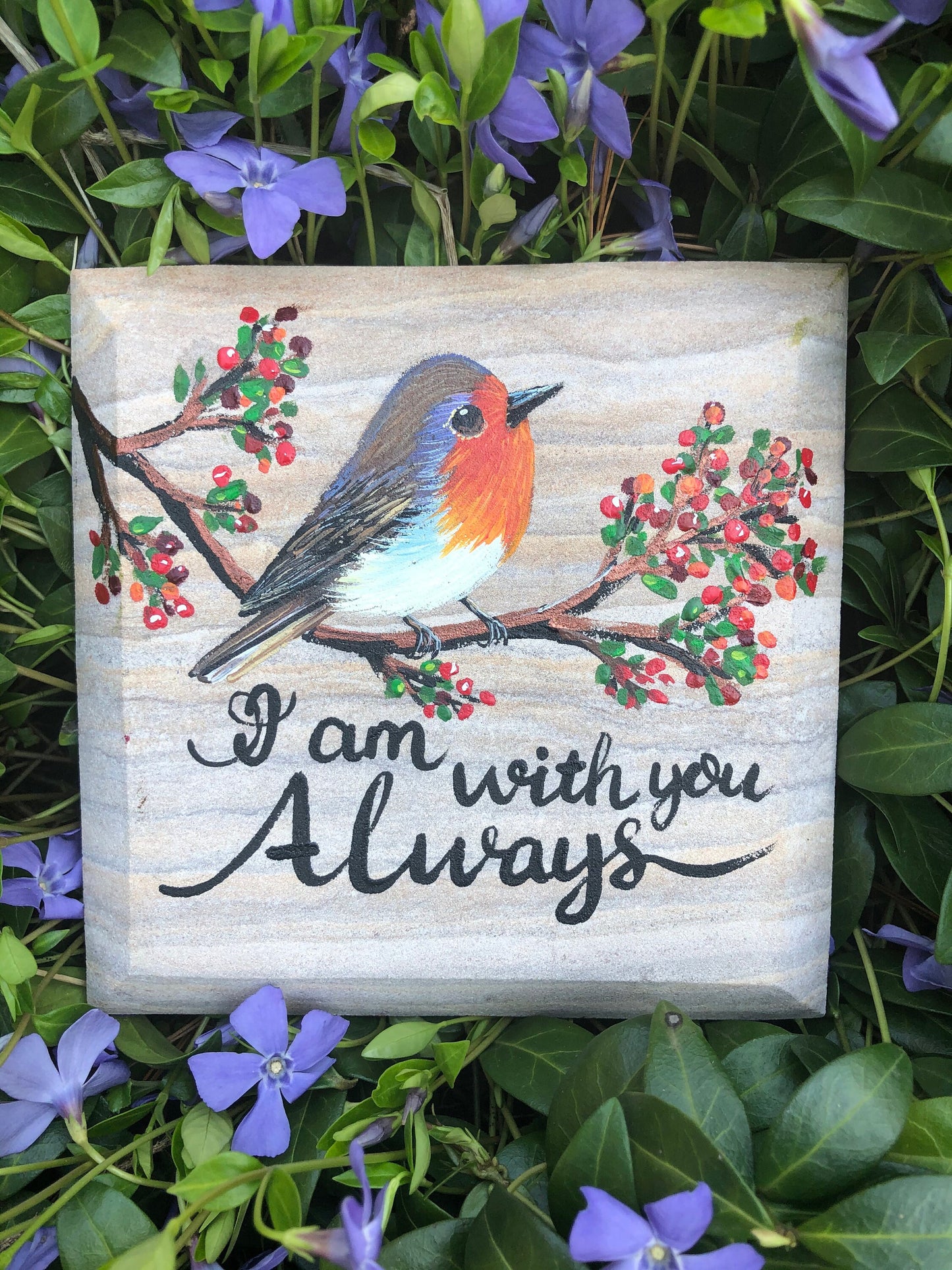 Robin Memorial Stone 6.25x6.25"