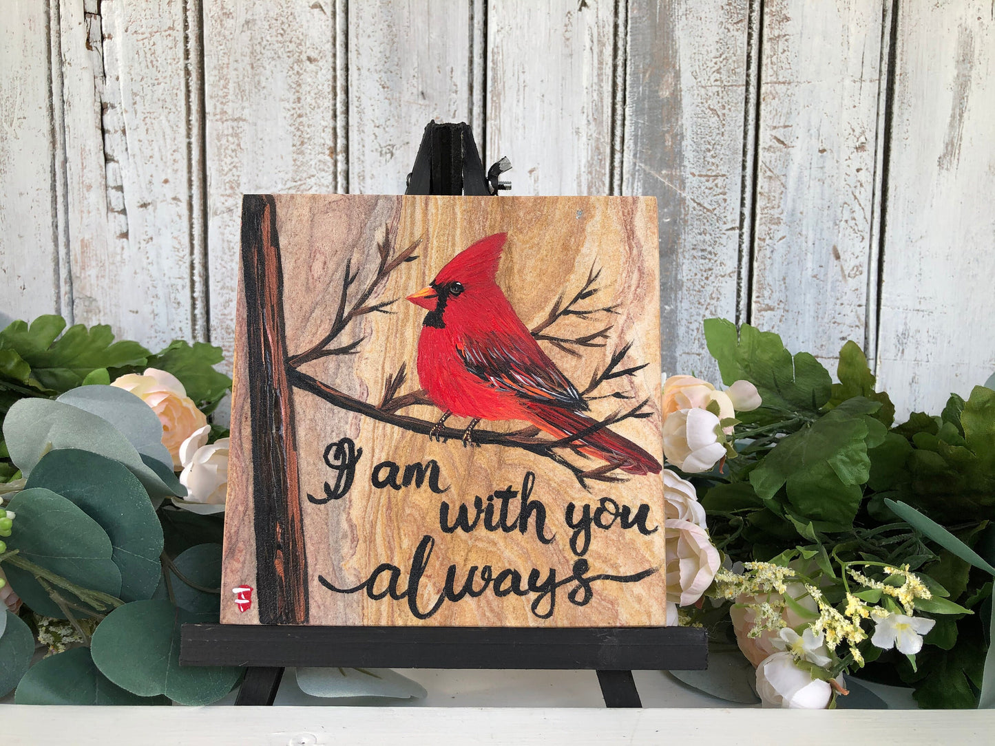 Cardinal Memorial Stone 6.25x6.25" (5)